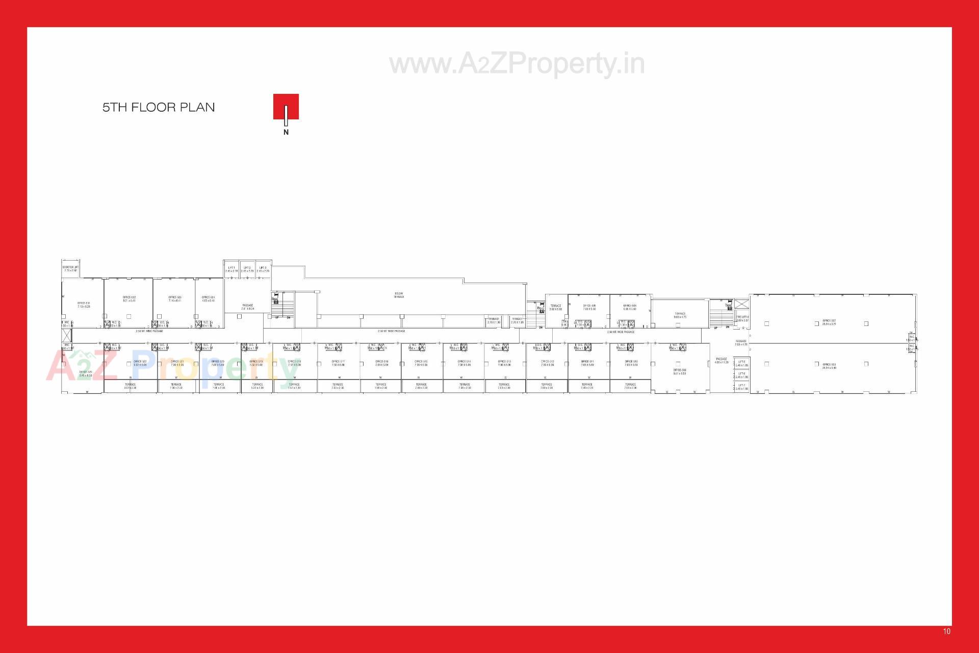 Layout of real estate project The Adelphi located at Nanamava, Rajkot, Gujarat