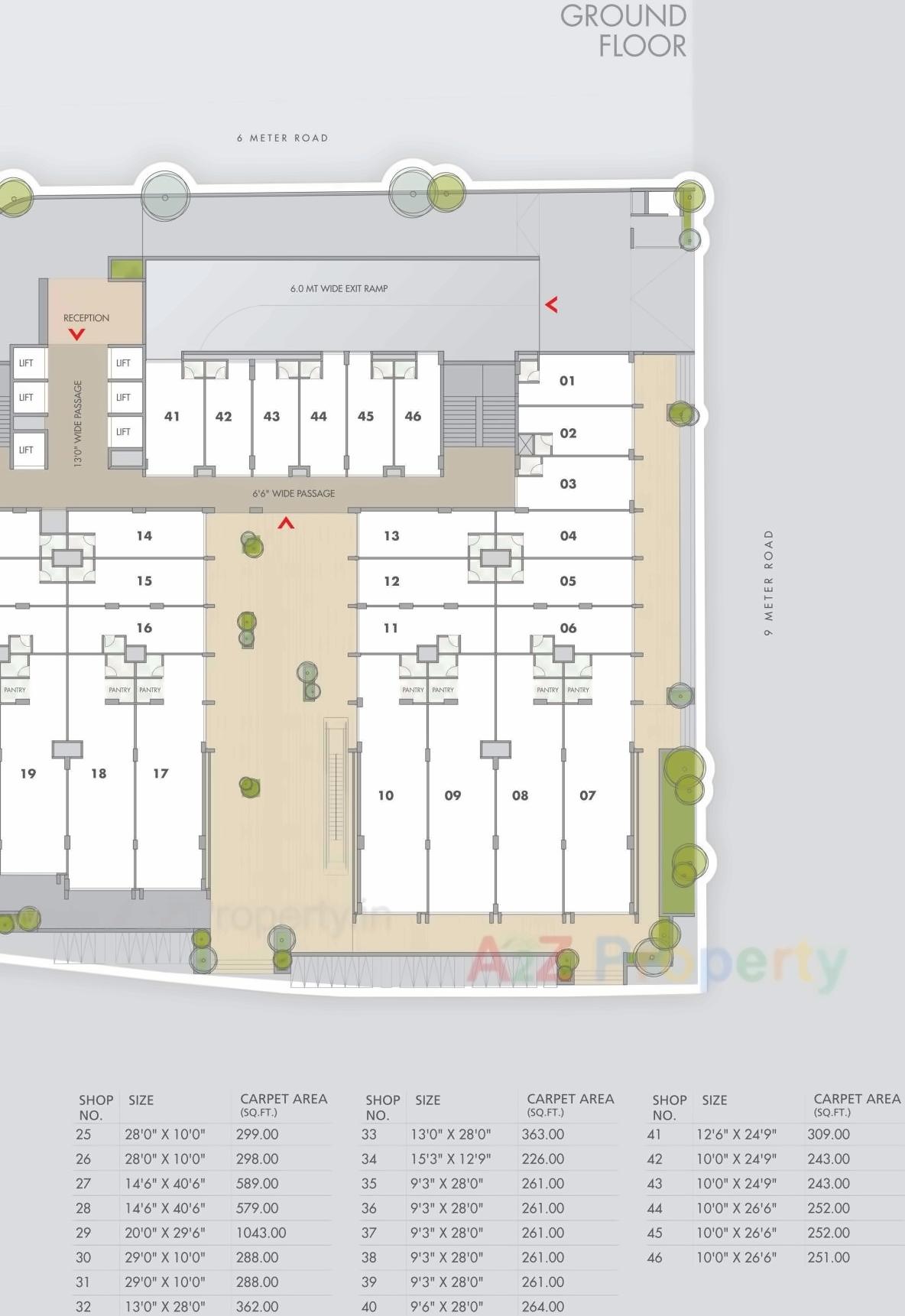 Layout of real estate project The City Centre located at Rajkot, Rajkot, Gujarat