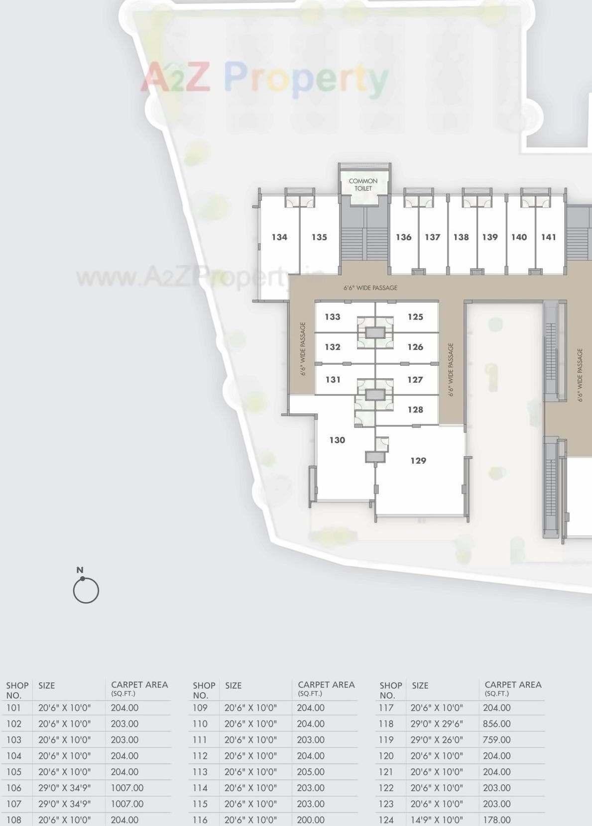 Layout of real estate project The City Centre located at Rajkot, Rajkot, Gujarat