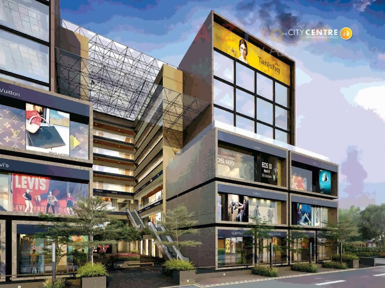 3D Elevation of real estate project The City Centre located at Rajkot, Rajkot, Gujarat