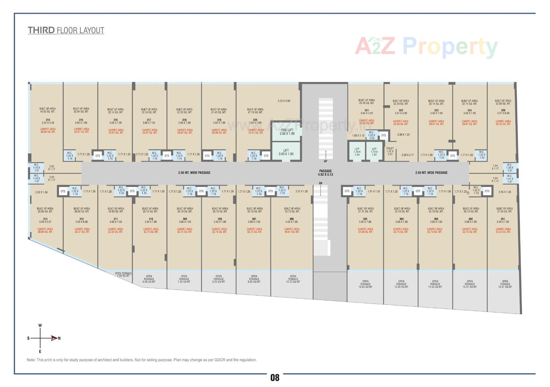 Layout of real estate project The Corporate World located at Rajkot, Rajkot, Gujarat