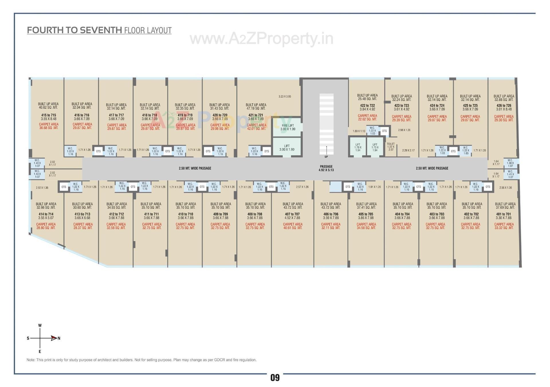 Layout of real estate project The Corporate World located at Rajkot, Rajkot, Gujarat