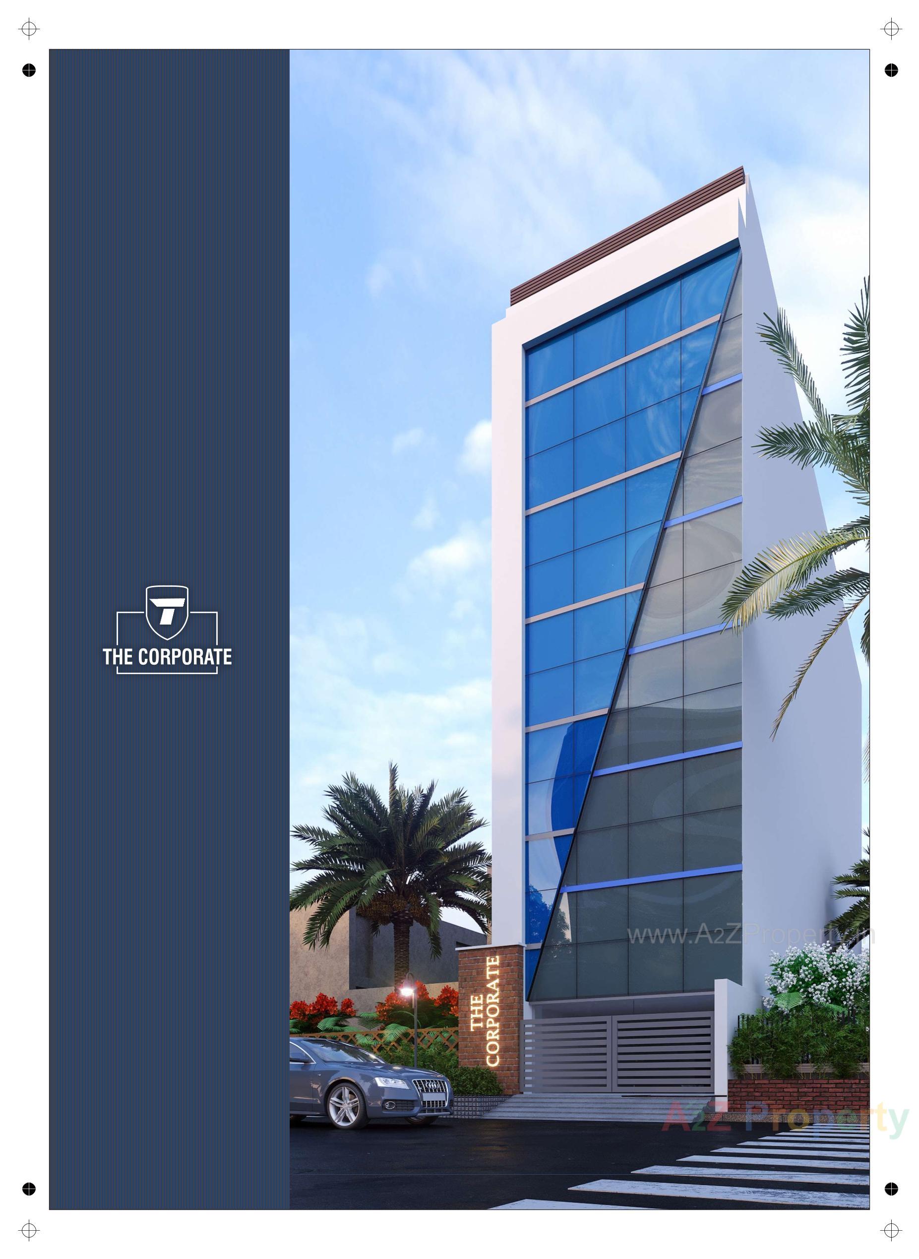 3D Elevation of real estate project The Corporate located at Raiya, Rajkot, Gujarat
