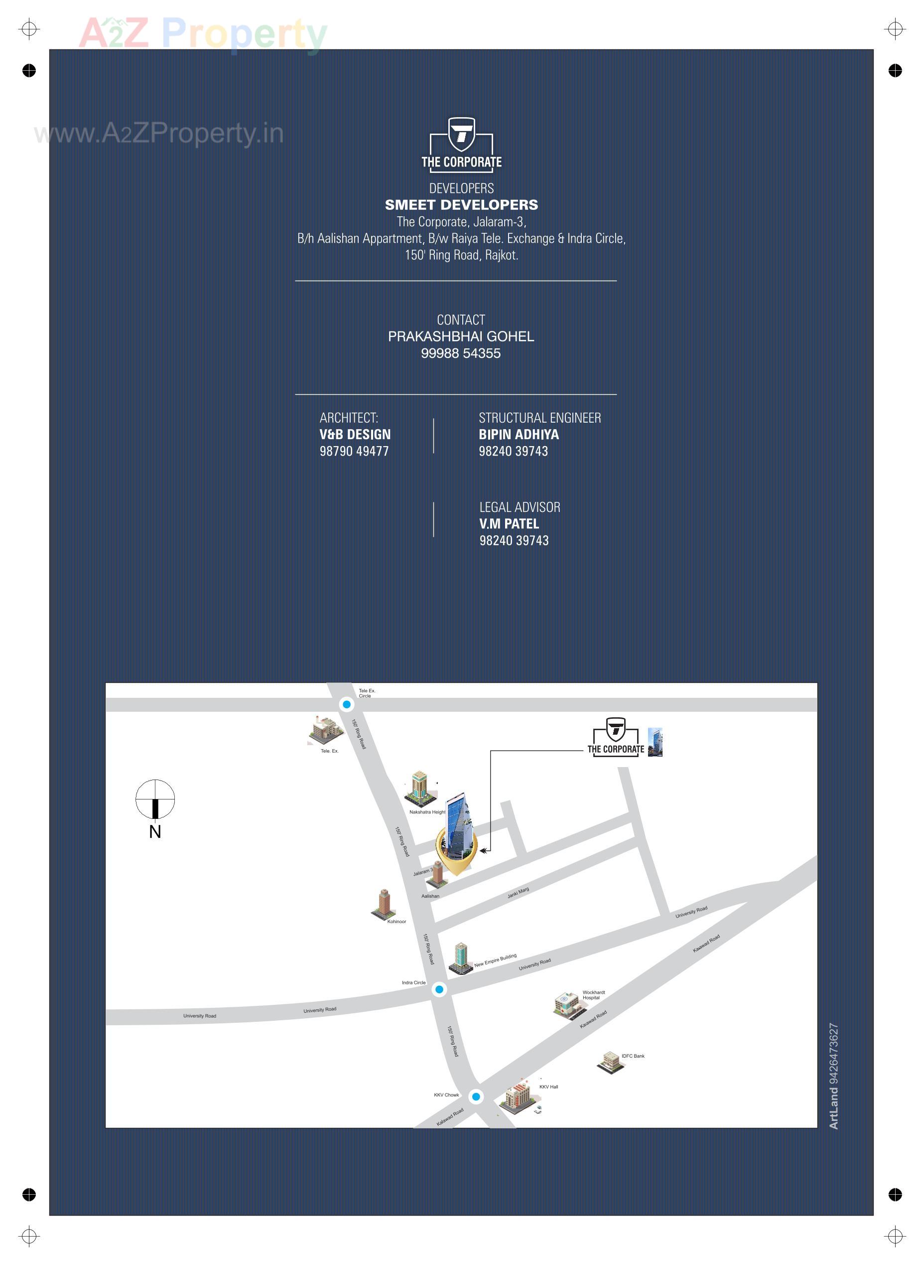  of real estate project The Corporate located at Raiya, Rajkot, Gujarat