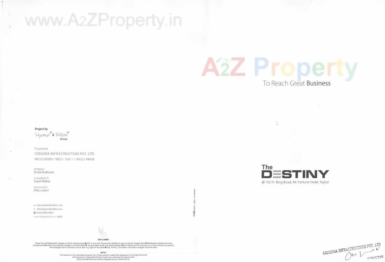  of real estate project The Destiny located at Mavdi, Rajkot, Gujarat