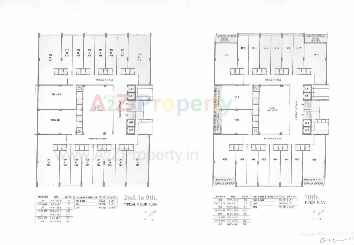 Layout of real estate project The Destiny located at Mavdi, Rajkot, Gujarat