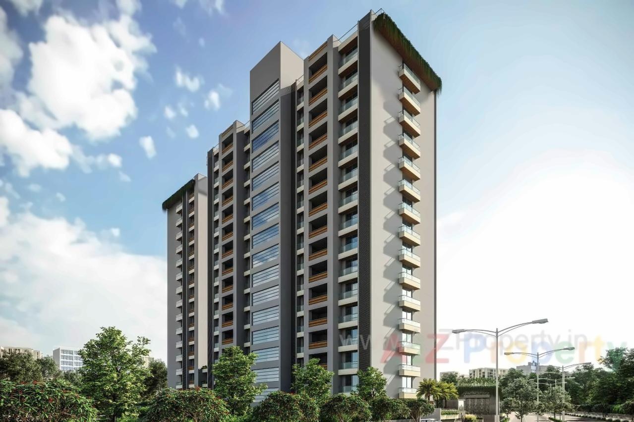 3D Elevation of real estate project The Florenza located at Mota-mava, Rajkot, Gujarat