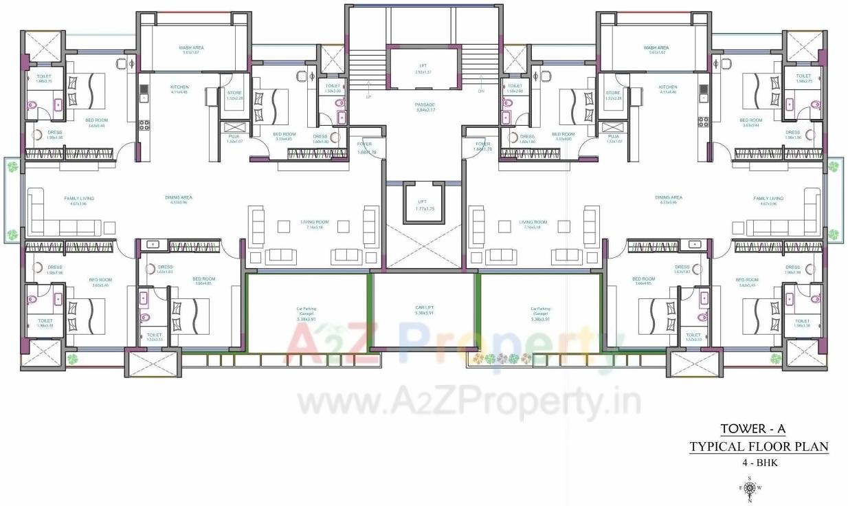Layout of real estate project The Florenza located at Mota-mava, Rajkot, Gujarat