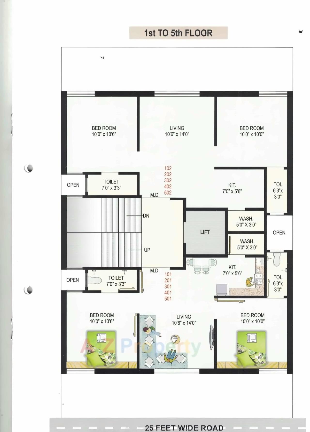 Layout of real estate project The Florenza located at Rajkot, Rajkot, Gujarat