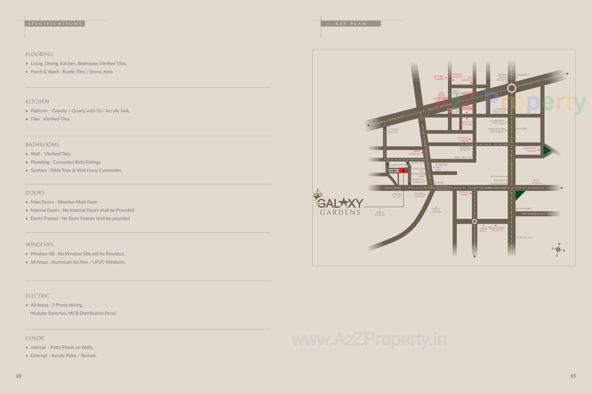  of real estate project The Galaxy Gardens located at Mavdi, Rajkot, Gujarat