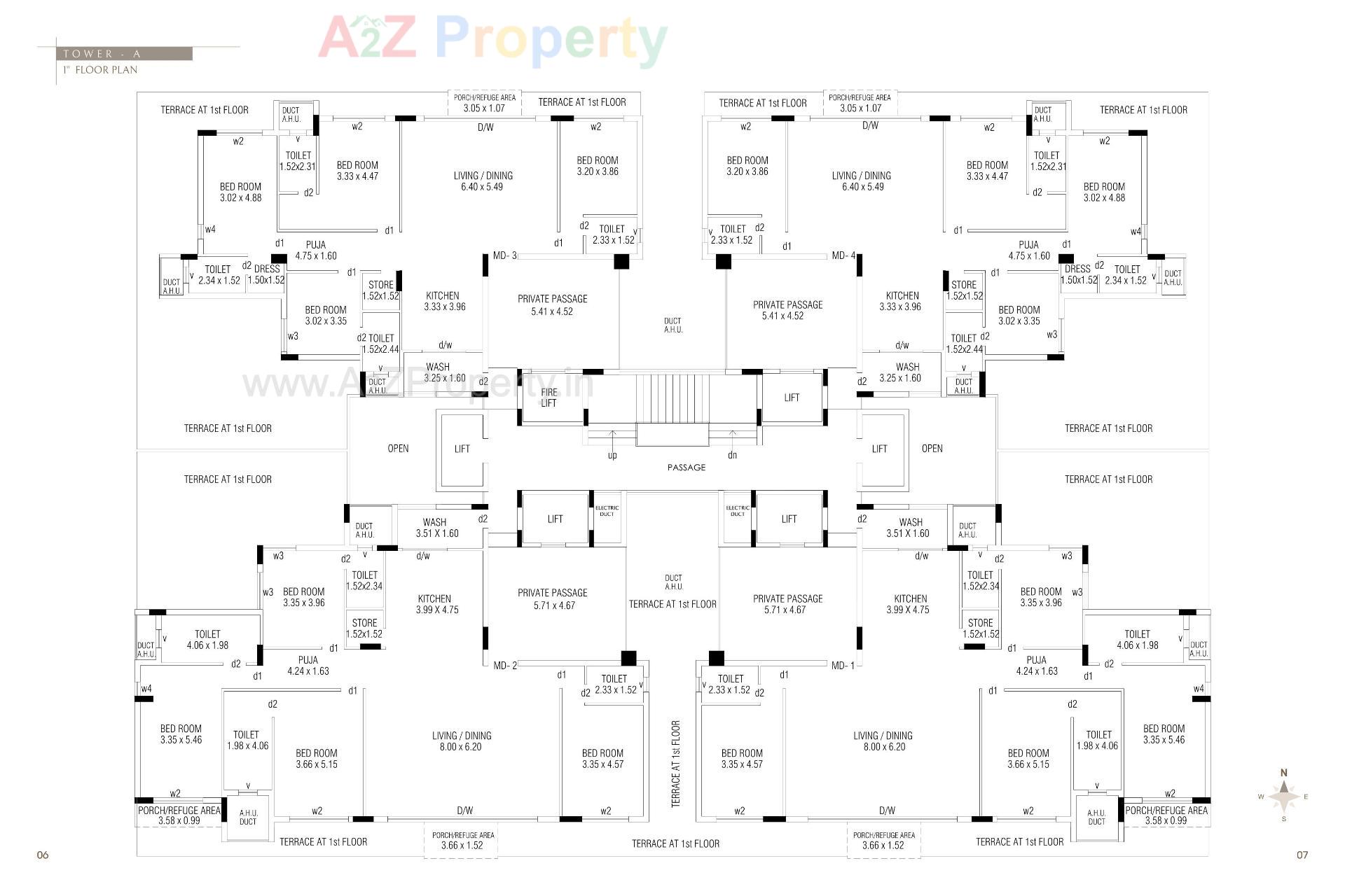 Layout of real estate project The Galaxy Gardens located at Mavdi, Rajkot, Gujarat