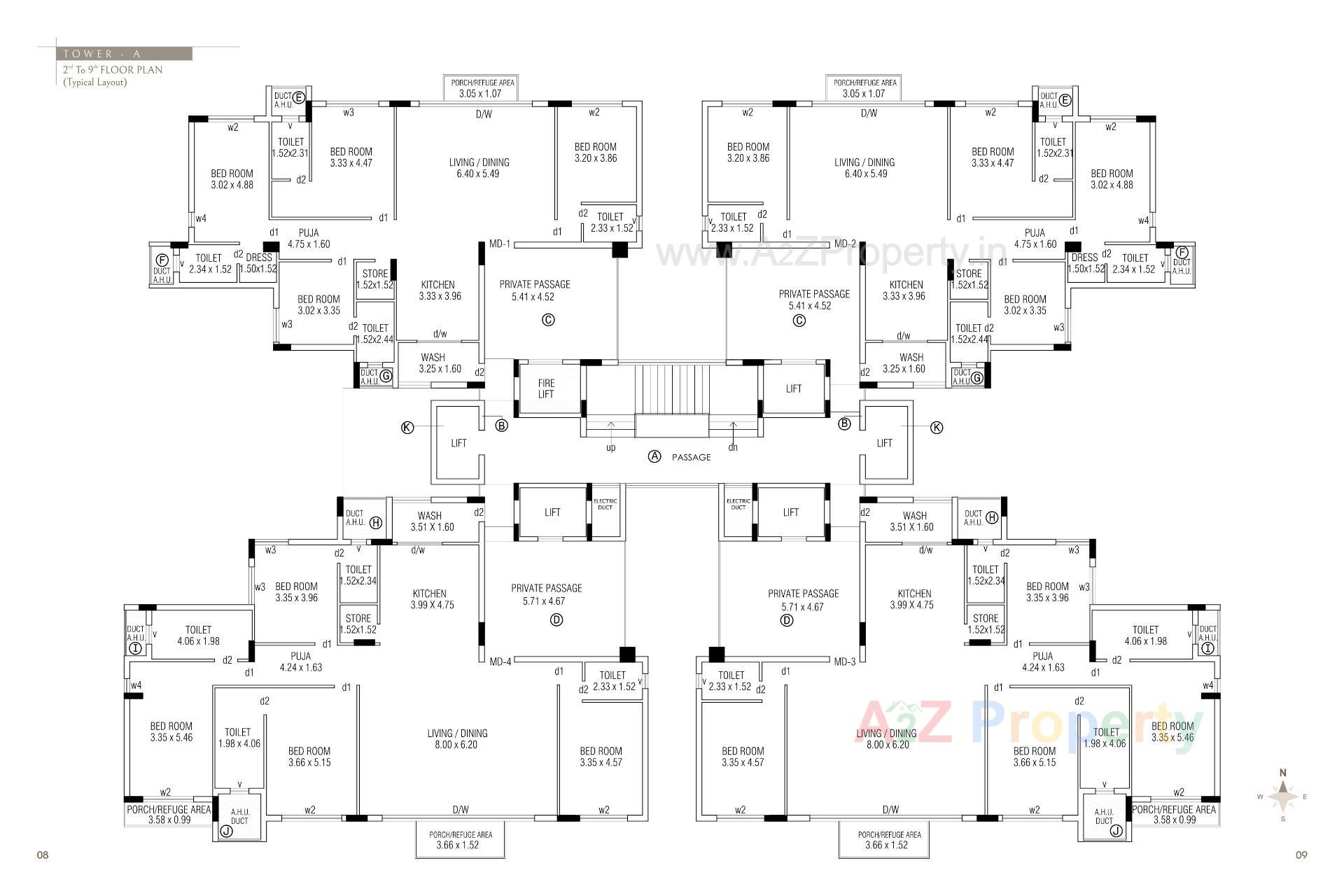 Layout of real estate project The Galaxy Gardens located at Mavdi, Rajkot, Gujarat