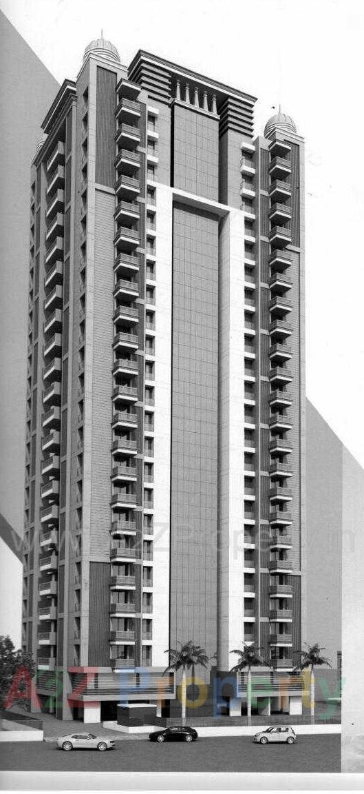 3D Elevation of real estate project The Grand Palace located at Mavdi, Rajkot, Gujarat