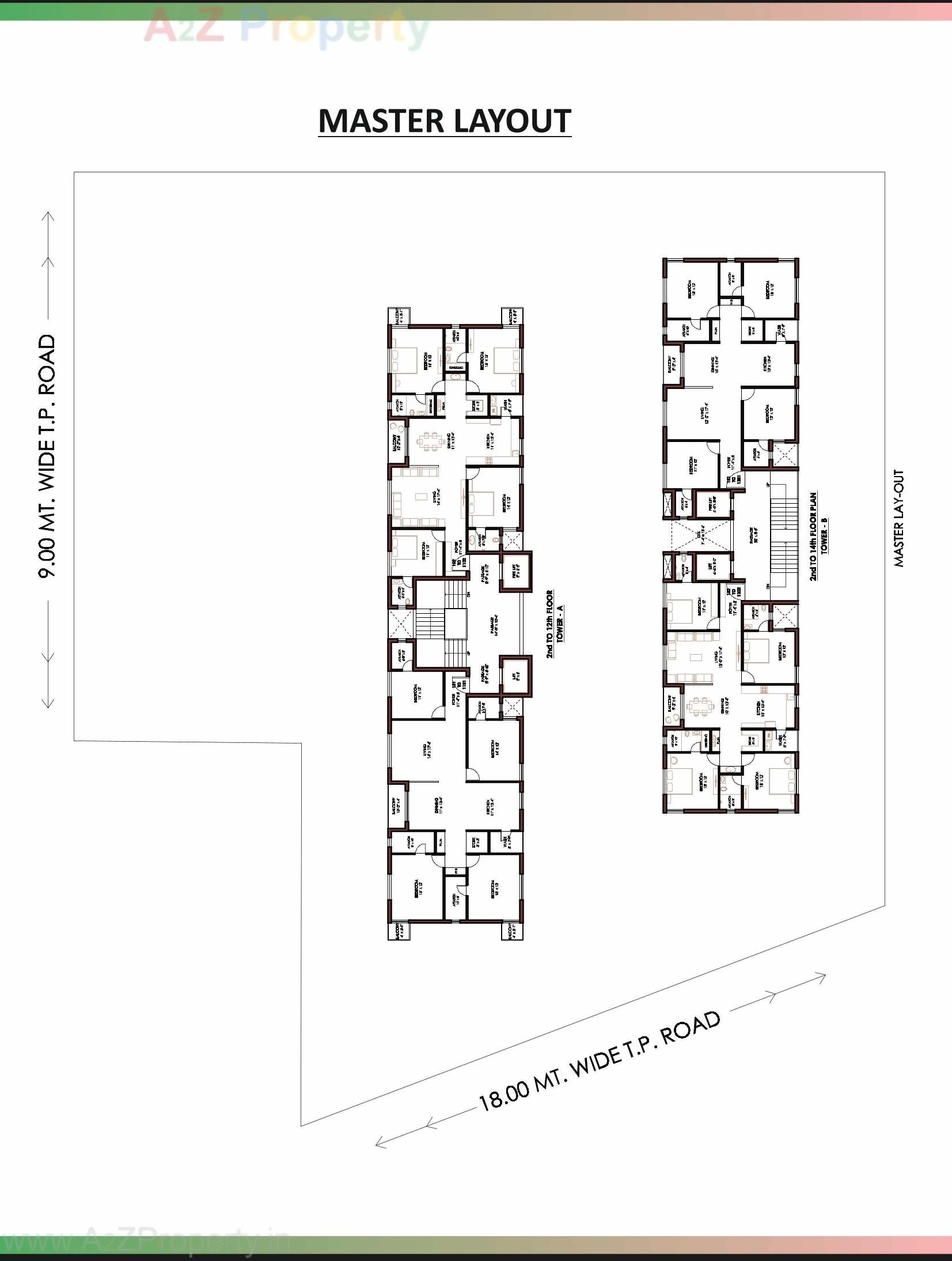 Layout of real estate project The Green Moon located at Motamava, Rajkot, Gujarat