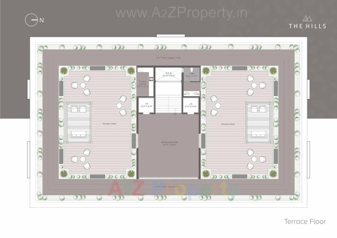 Layout of real estate project The Hills located at Rajkot, Rajkot, Gujarat