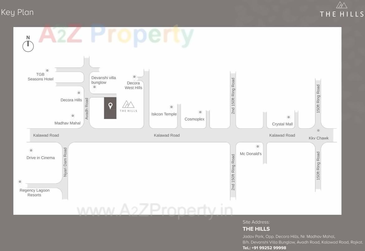 Layout of real estate project The Hills located at Rajkot, Rajkot, Gujarat