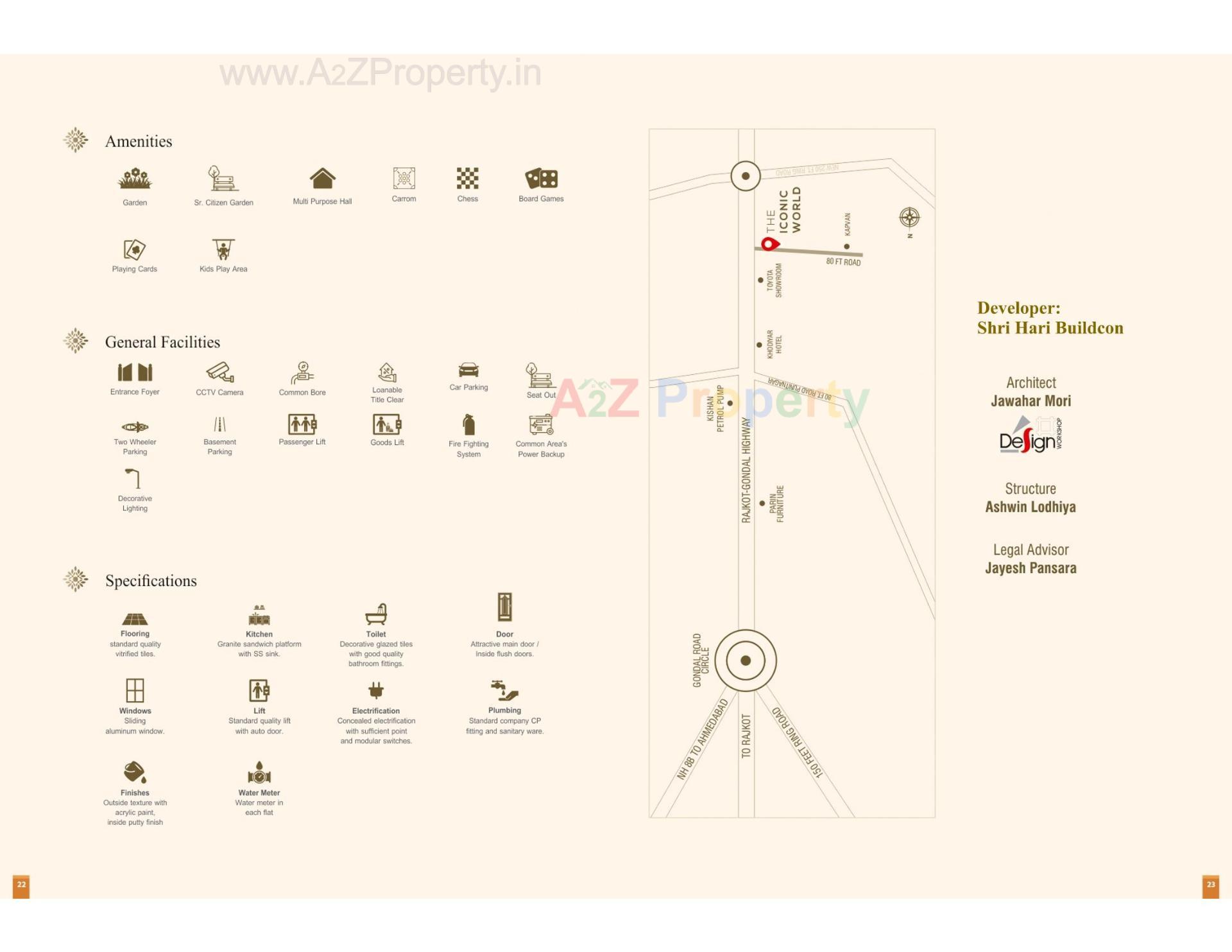  of real estate project The  Iconic World located at Kangashiyali, Rajkot, Gujarat
