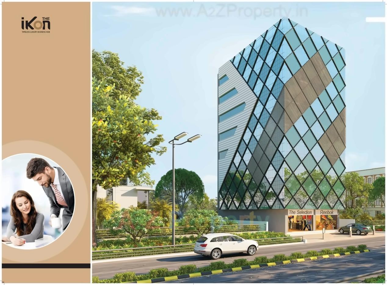 3D Elevation of real estate project The Ikon located at Rajkot, Rajkot, Gujarat