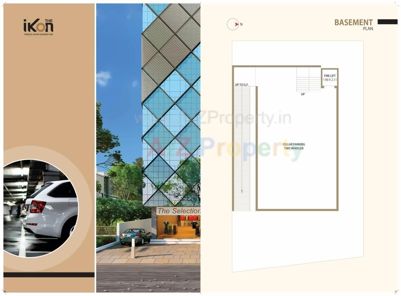 Layout of real estate project The Ikon located at Rajkot, Rajkot, Gujarat