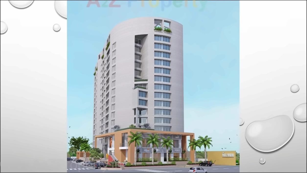 3D Elevation of real estate project The Millenium located at Nana-mava, Rajkot, Gujarat