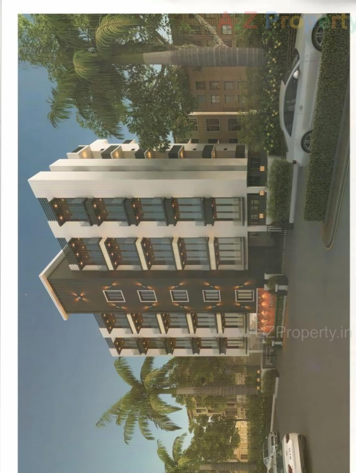 3D Elevation of real estate project The Nest Elegance located at Mavdi, Rajkot, Gujarat