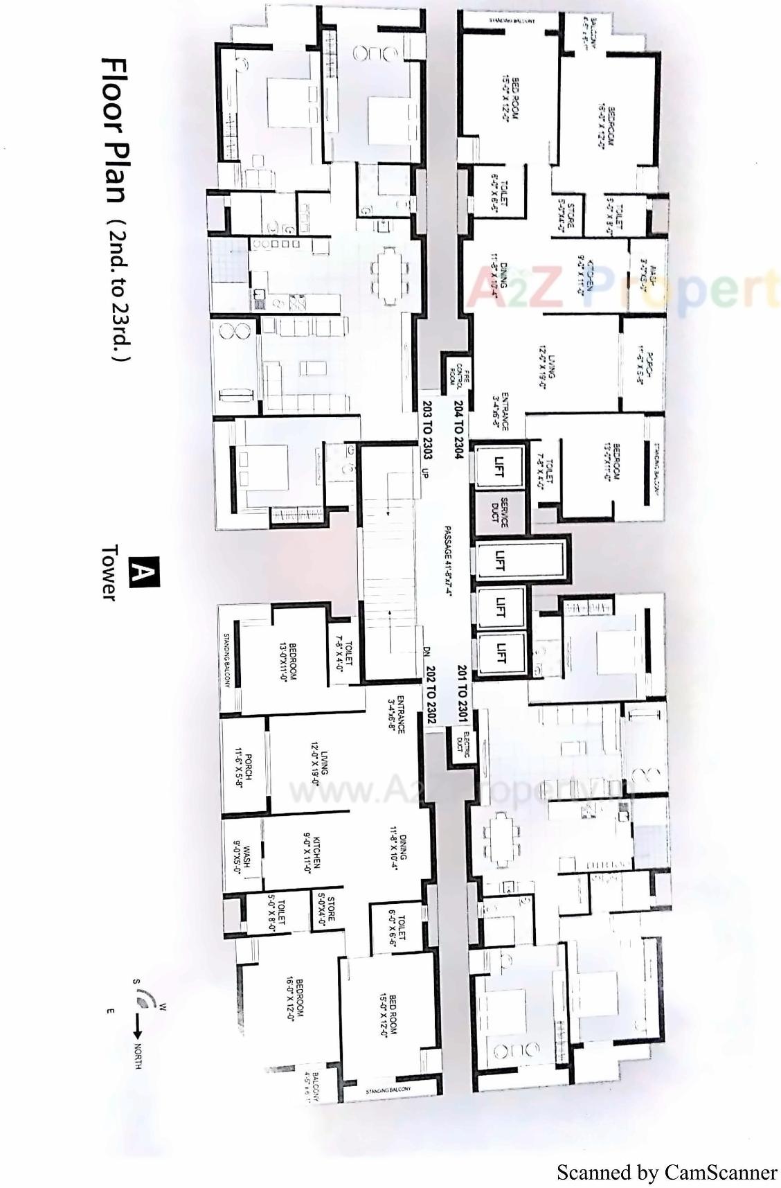 Layout of real estate project The One World located at Rajkot, Rajkot, Gujarat
