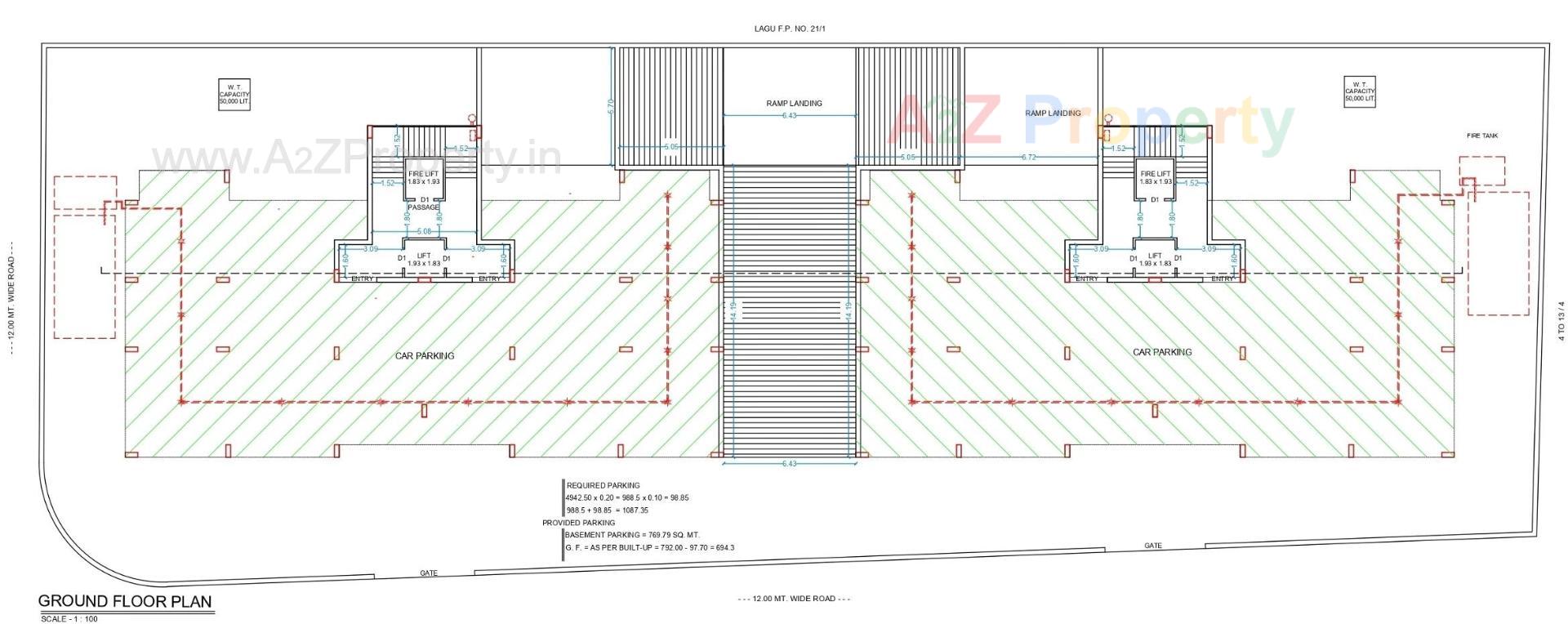 Layout of real estate project The Silicon located at Nana-mava, Rajkot, Gujarat