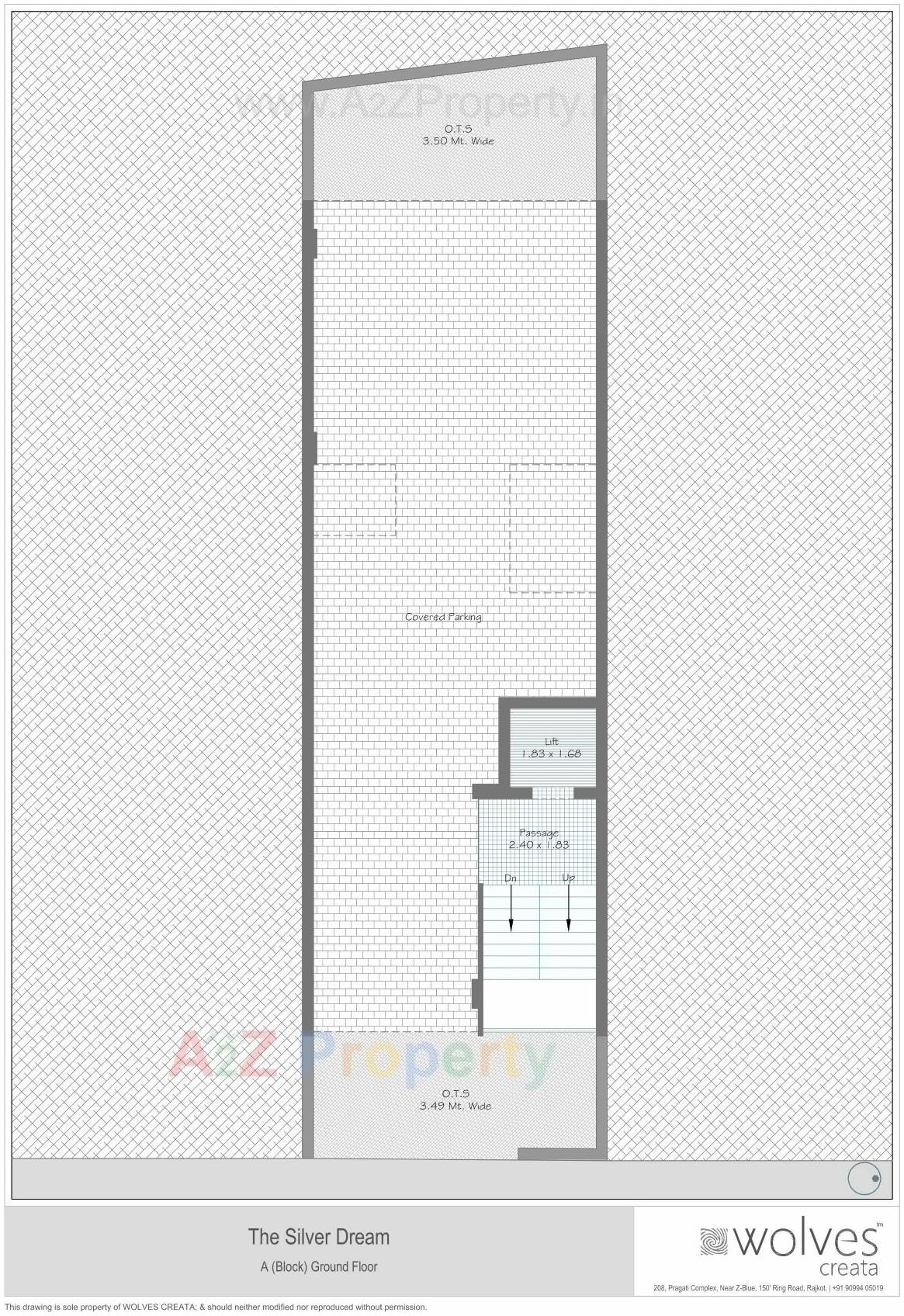Layout of real estate project The Silver Dream located at Nana-mava, Rajkot, Gujarat