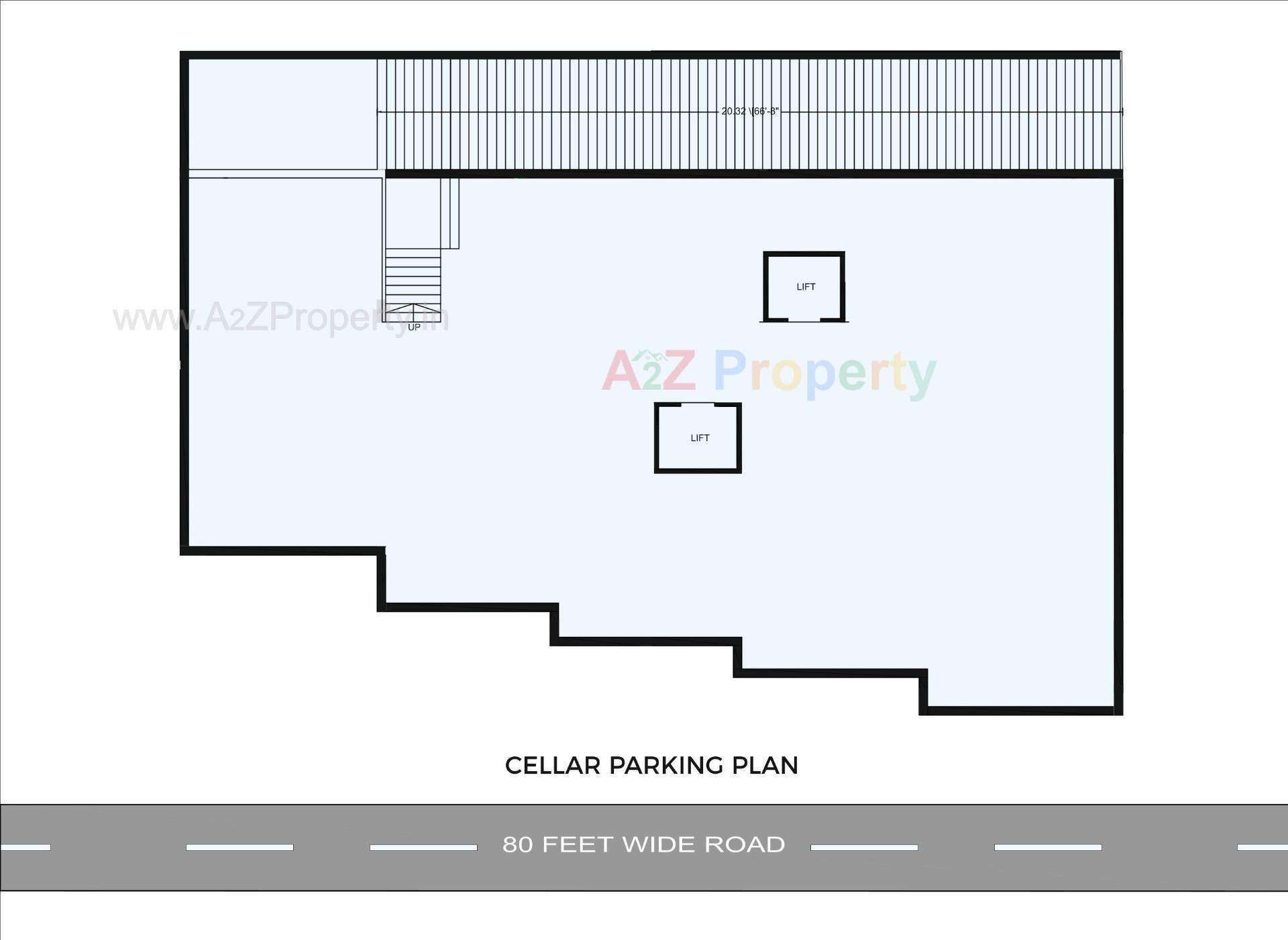 Layout of real estate project The Sky View located at Kothariya, Rajkot, Gujarat
