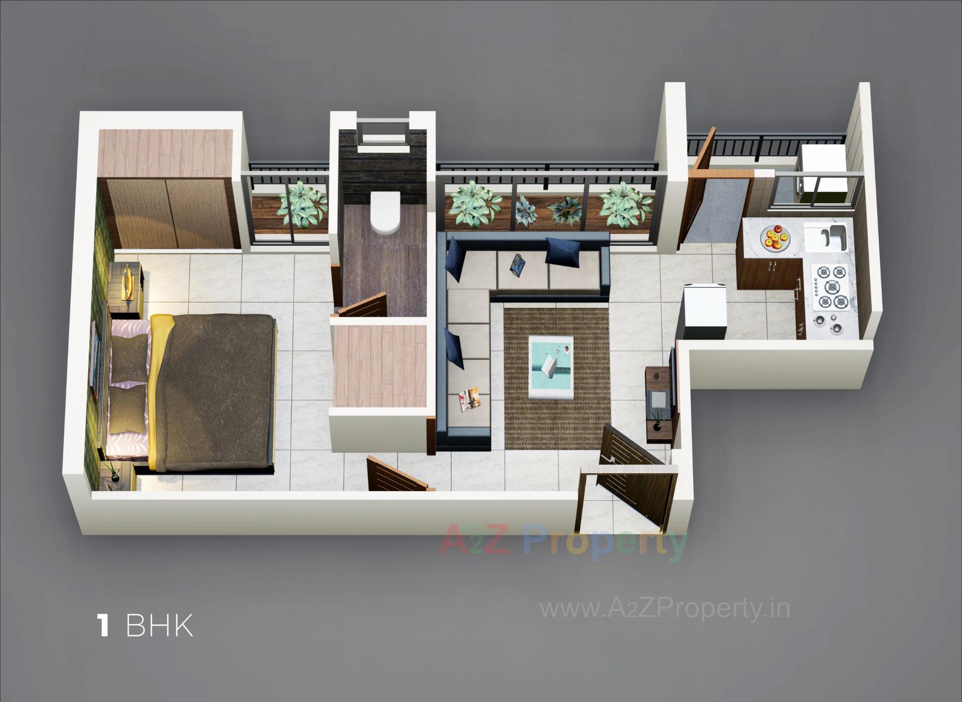 Layout of real estate project The Sky View located at Kothariya, Rajkot, Gujarat