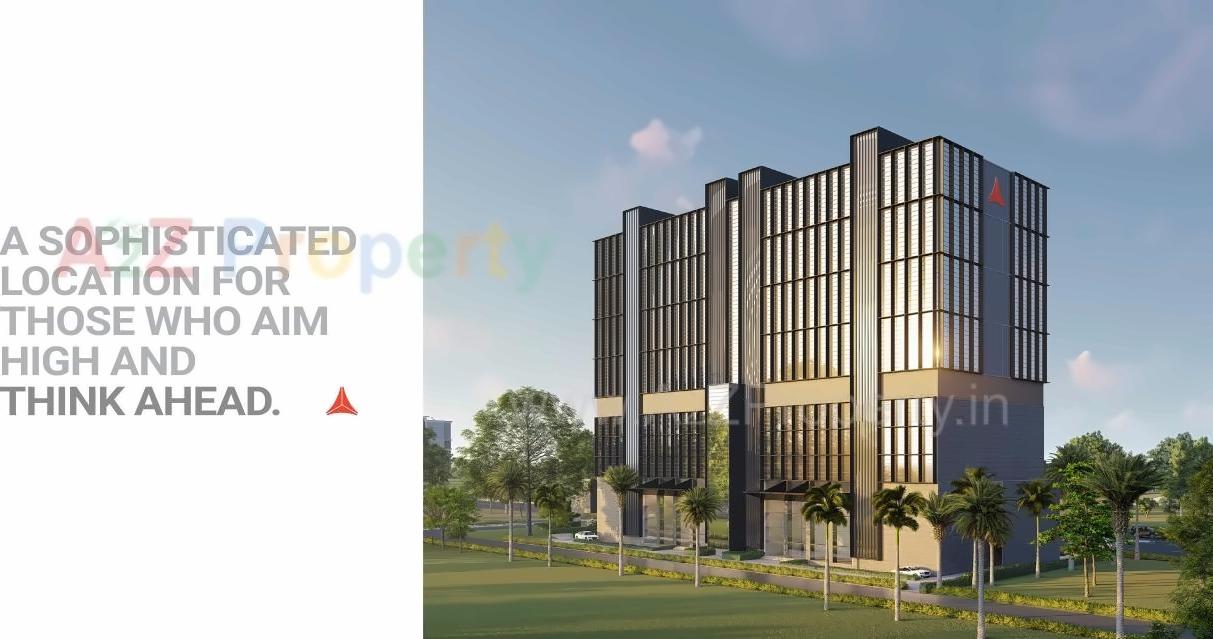 3D Elevation of real estate project The Spire located at Raiya, Rajkot, Gujarat