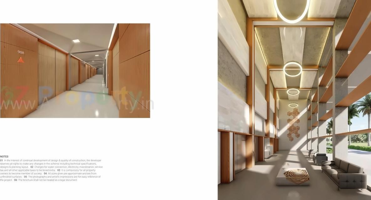 3D Elevation of real estate project The Spire located at Raiya, Rajkot, Gujarat