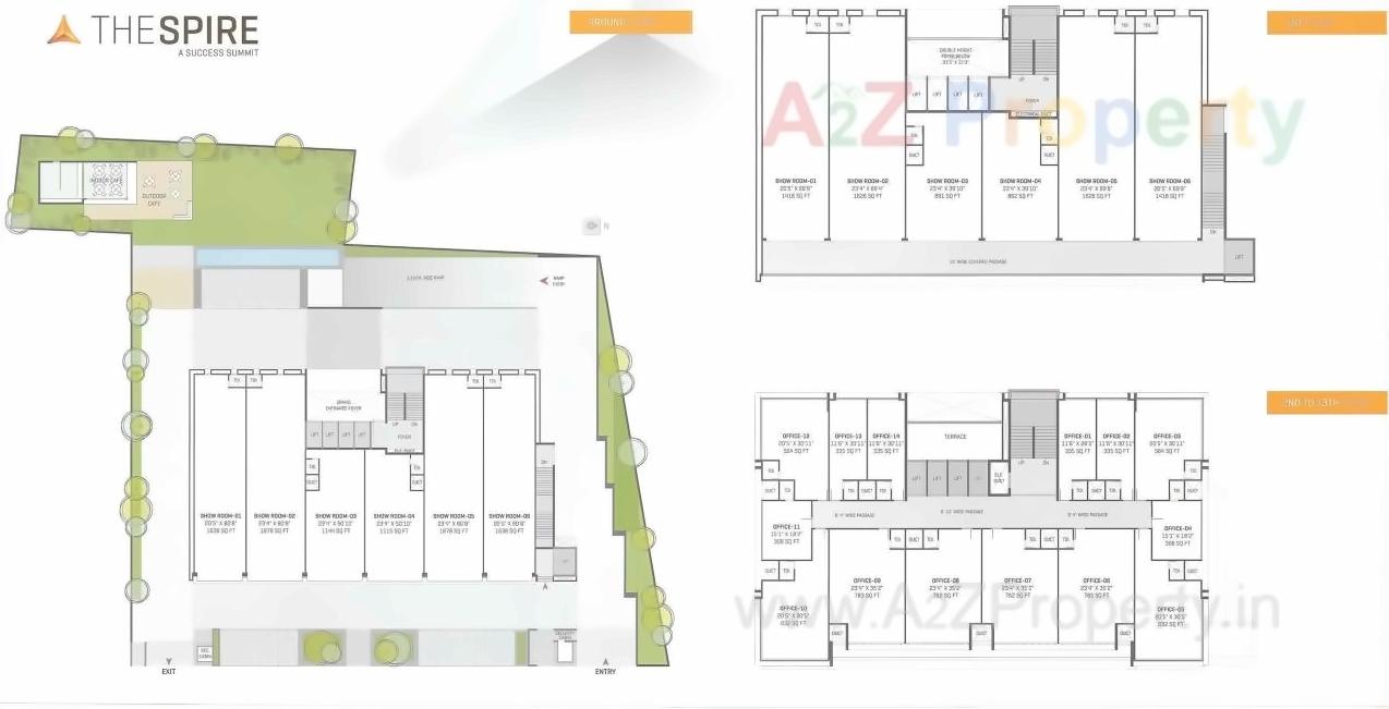 Layout of real estate project The Spire located at Rajkot, Rajkot, Gujarat