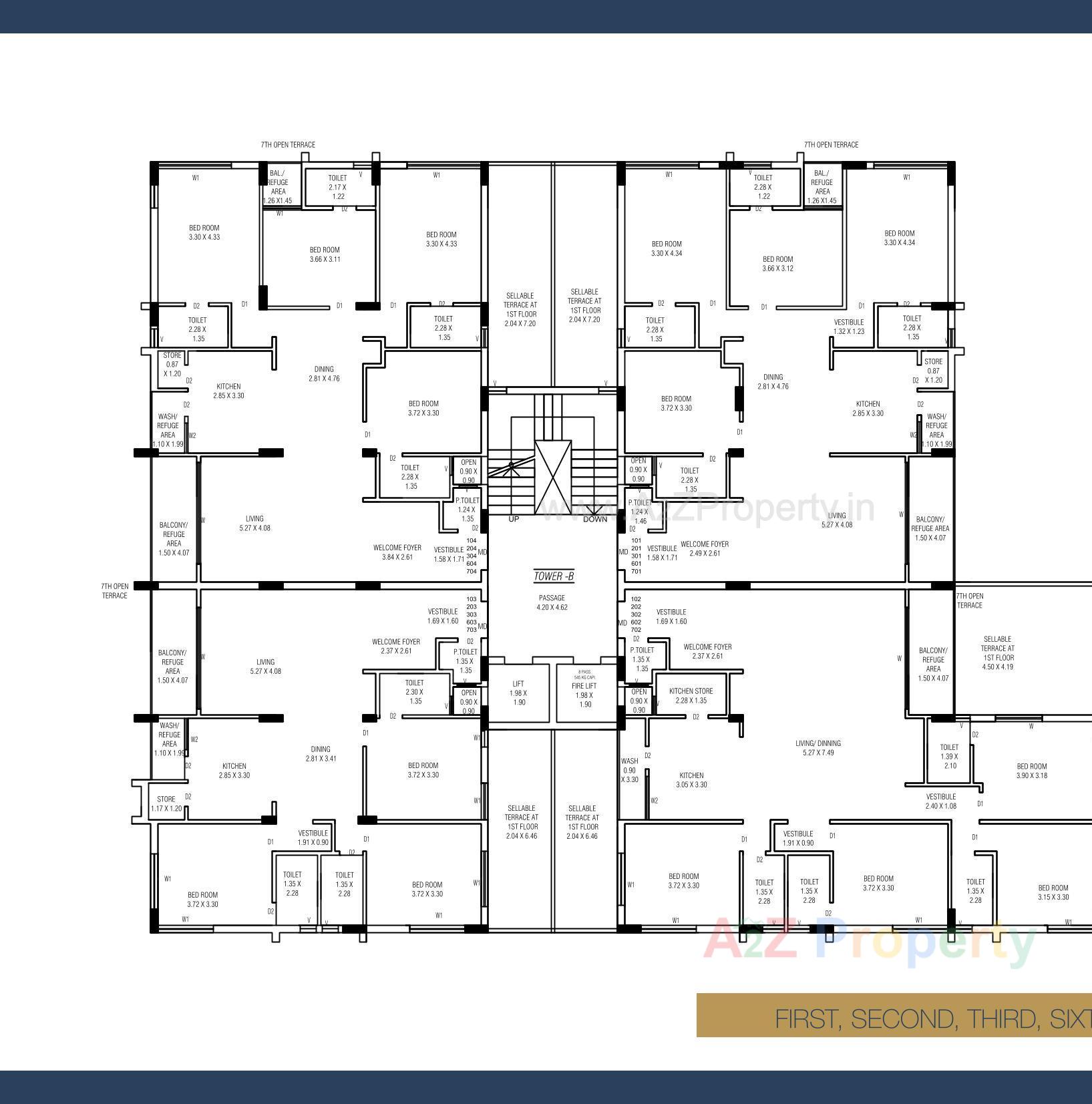 Layout of real estate project The Spreb Glory located at Nanamava, Rajkot, Gujarat