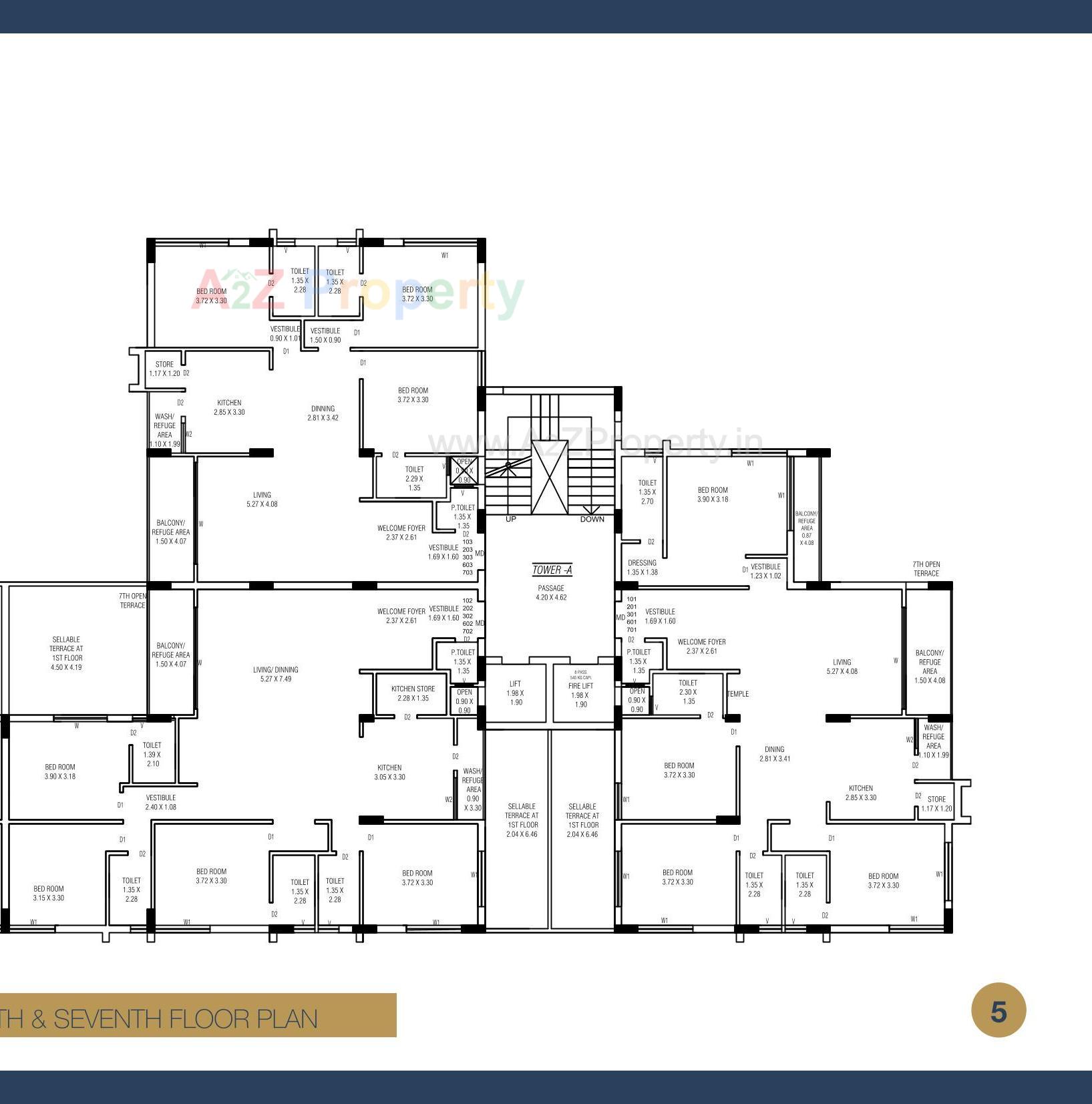 Layout of real estate project The Spreb Glory located at Nanamava, Rajkot, Gujarat