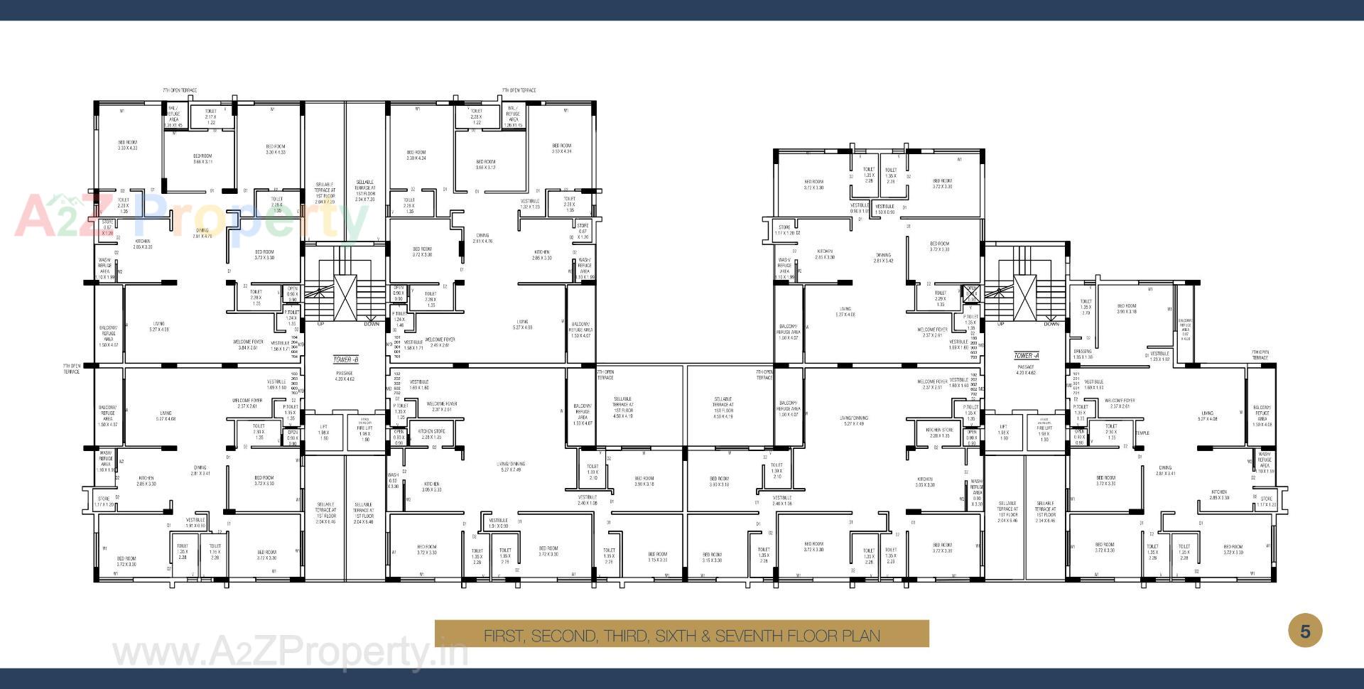 Layout of real estate project The Spreb Glory located at Nanamava, Rajkot, Gujarat