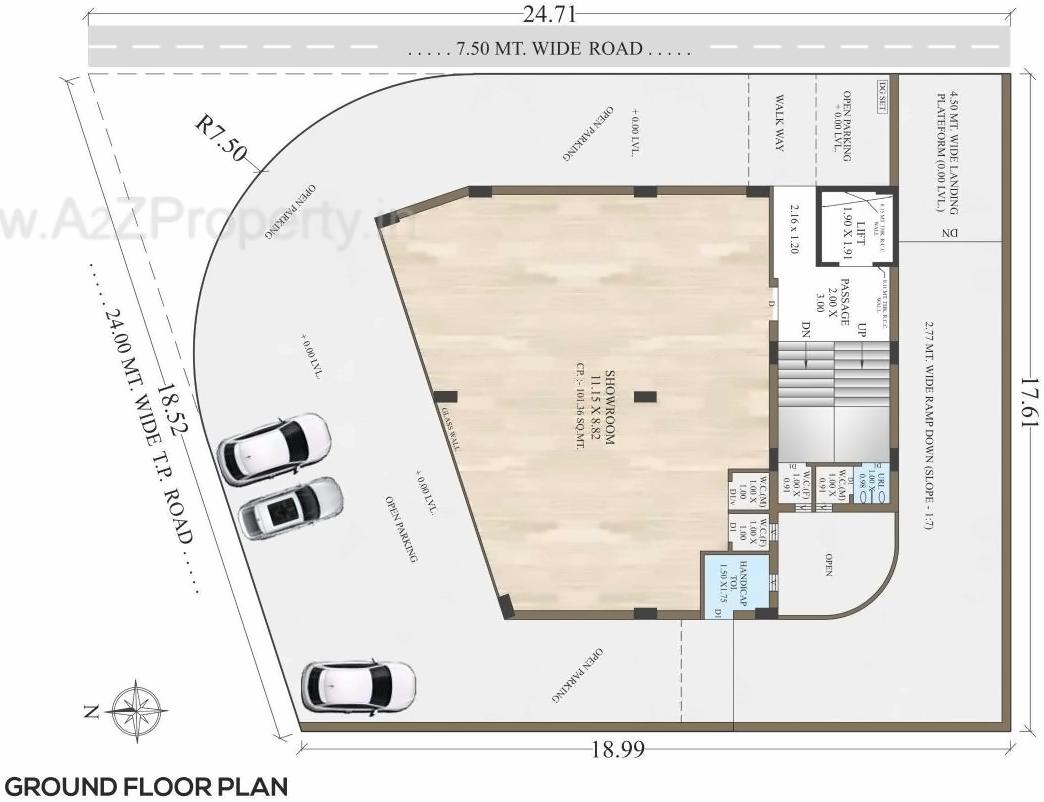 Layout of real estate project The Vrundavan located at Rajkot, Rajkot, Gujarat