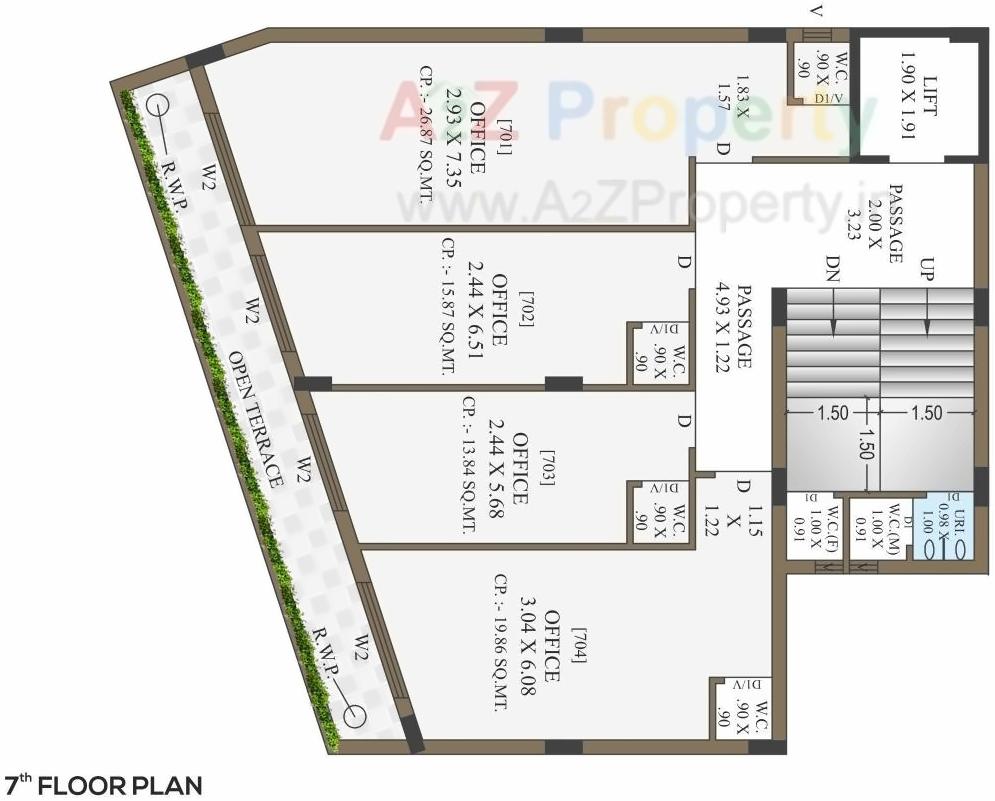 Layout of real estate project The Vrundavan located at Rajkot, Rajkot, Gujarat