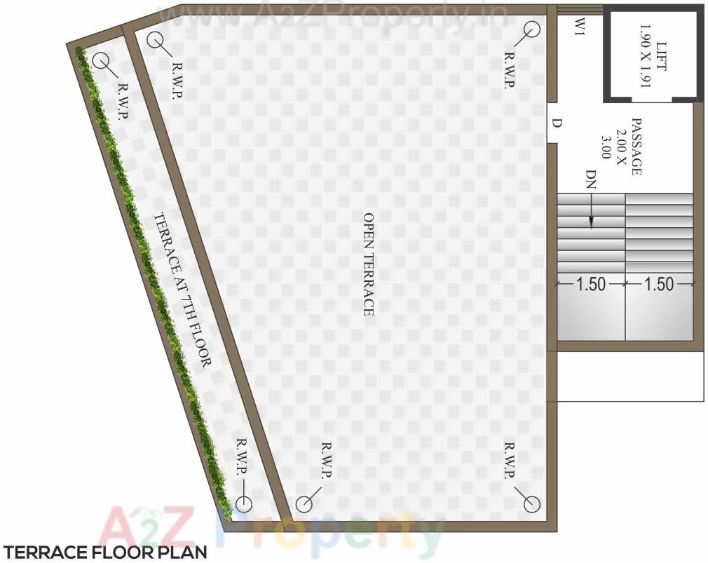 Layout of real estate project The Vrundavan located at Rajkot, Rajkot, Gujarat