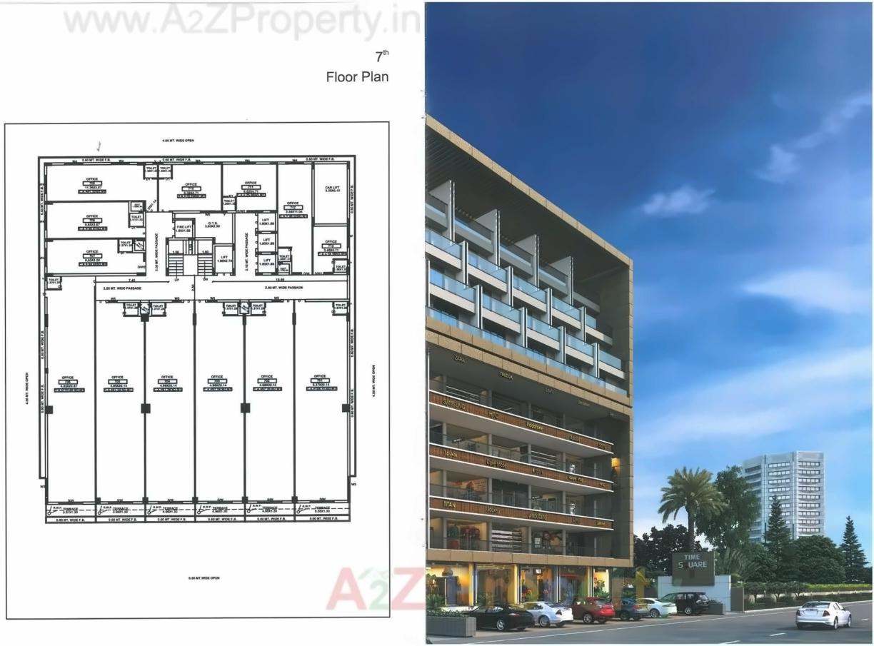  of real estate project Time Square Ii located at Madhapar, Rajkot, Gujarat