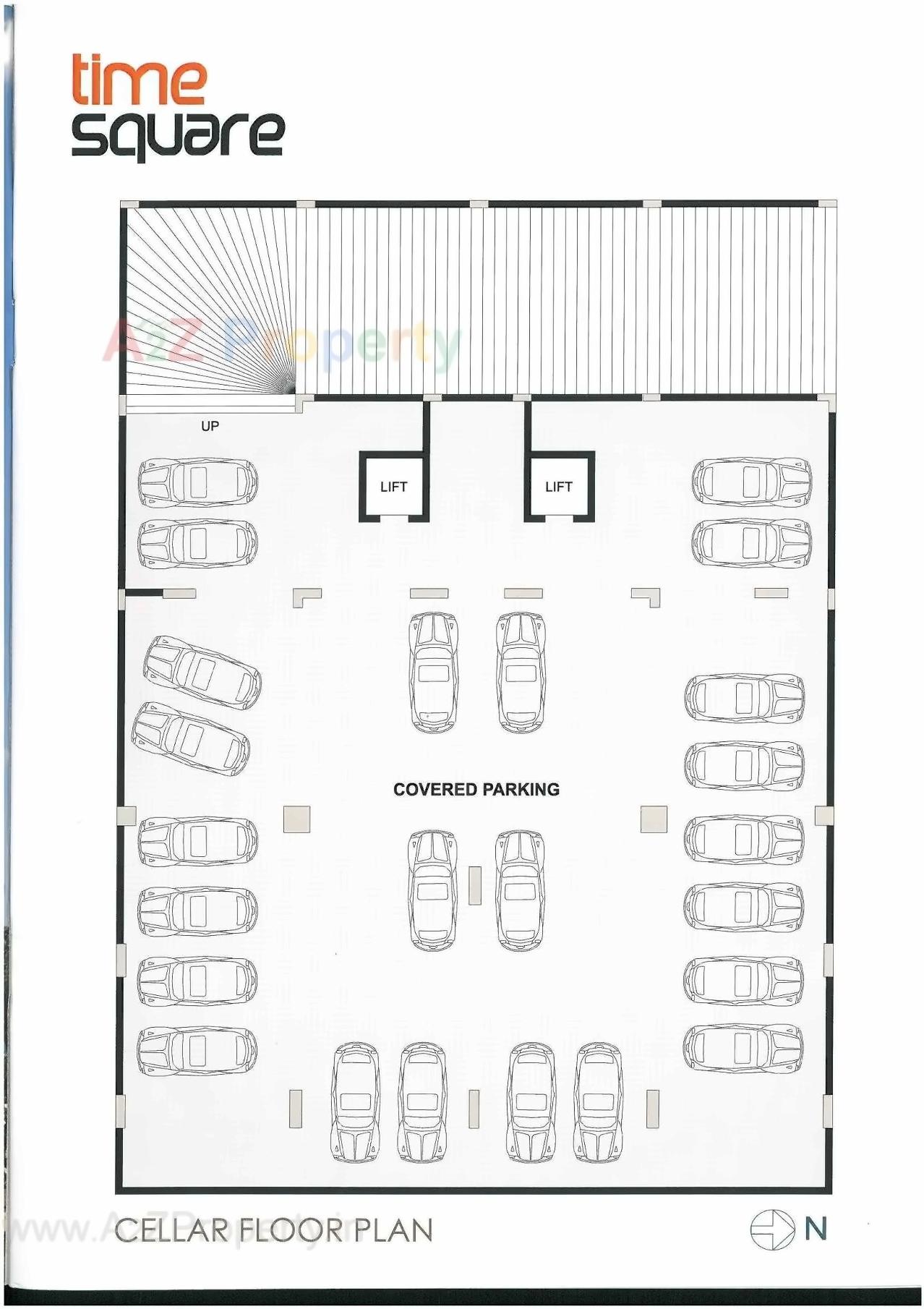 Layout of real estate project Time Square located at Madhapar, Rajkot, Gujarat