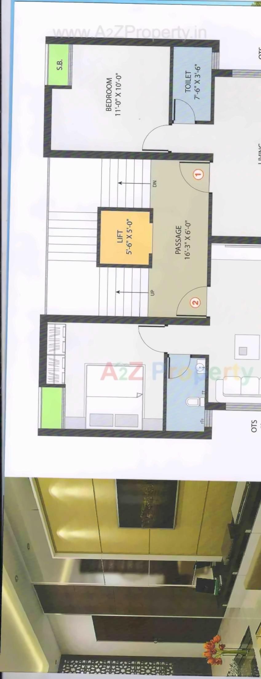 Layout of real estate project Tirth Avenue located at Rajkot, Rajkot, Gujarat