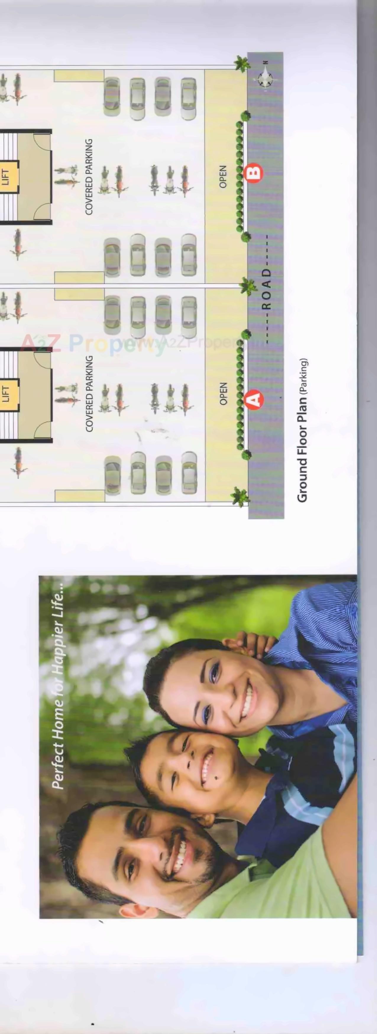 Layout of real estate project Tirth Avenue located at Nana-mava, Rajkot, Gujarat