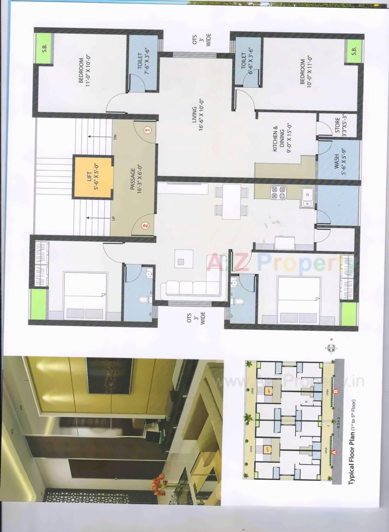 Layout of real estate project Tirth Avenue located at Nana-mava, Rajkot, Gujarat