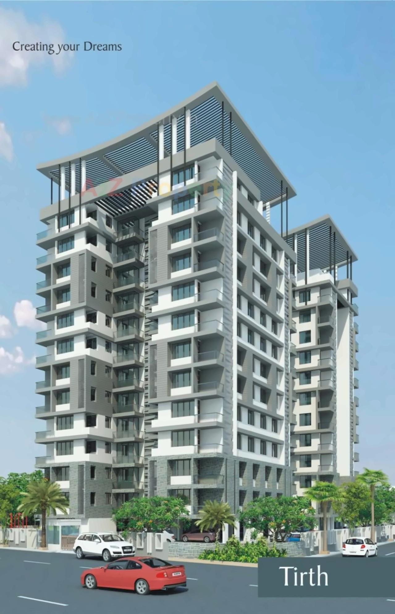 3D Elevation of real estate project Tirth located at Ghanteshwar, Rajkot, Gujarat