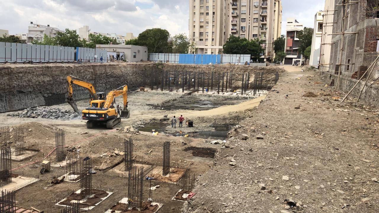 162182_const of real estate project Titan located at Nanamava, Rajkot, Gujarat