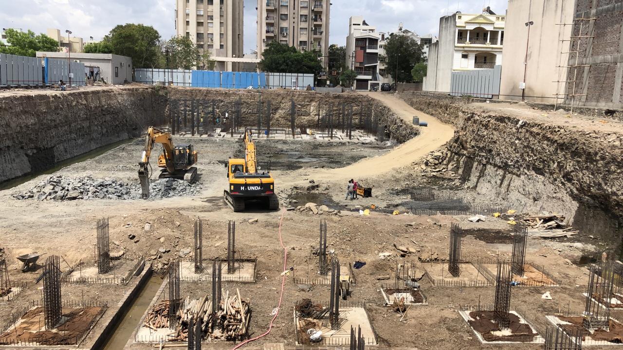 162183_const of real estate project Titan located at Nanamava, Rajkot, Gujarat