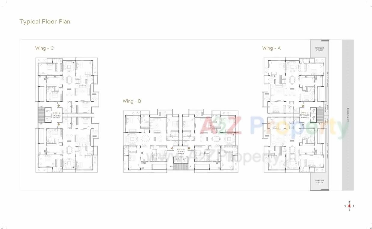 Layout of real estate project Titan located at Nanamava, Rajkot, Gujarat