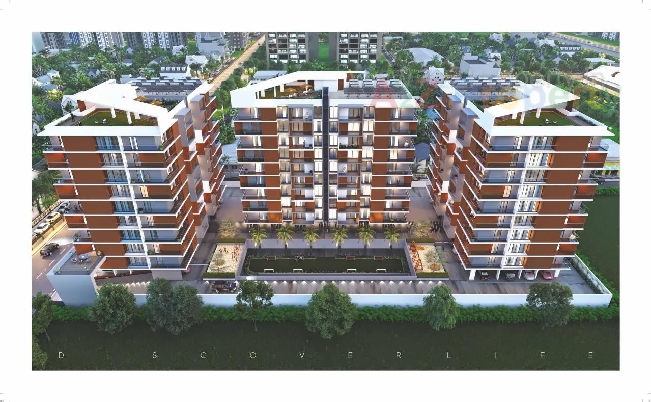 3D Elevation of real estate project Titan located at Nanamava, Rajkot, Gujarat