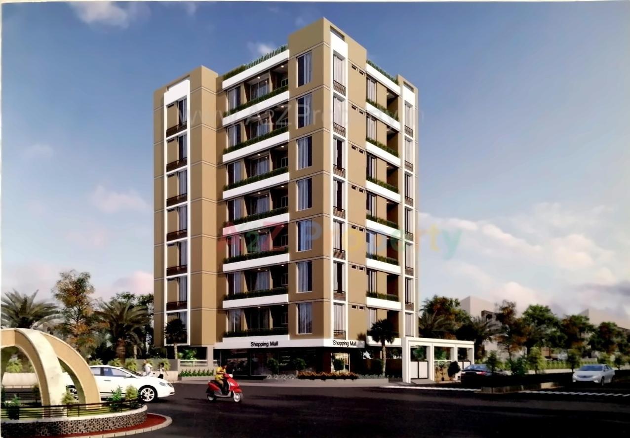 3D Elevation of real estate project Titanium Heights located at Gondal, Rajkot, Gujarat